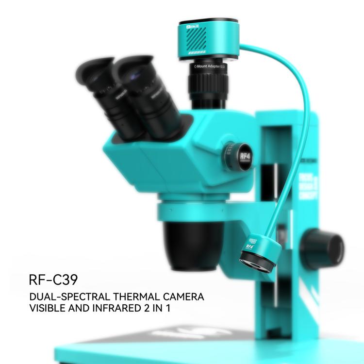 RF4 RF-C39 2 in 1 4K Visible and Infrared Dual-Spectral Thermal Camera for PCB Fault Detector - Blue