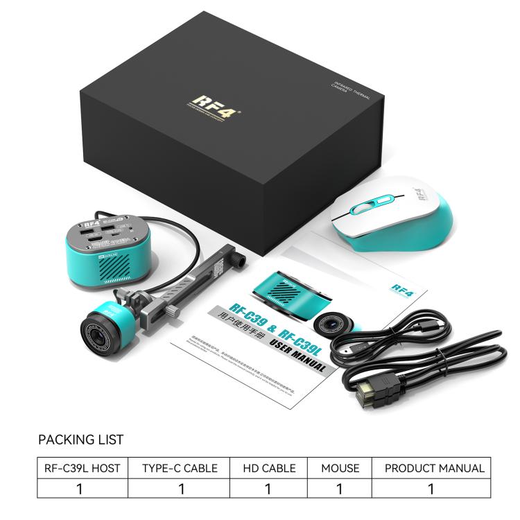 RF4 RF-C39L 2 in 1 4K Visible and Infrared Dual-Spectral Thermal Camera with Fixed Trestle - Blue