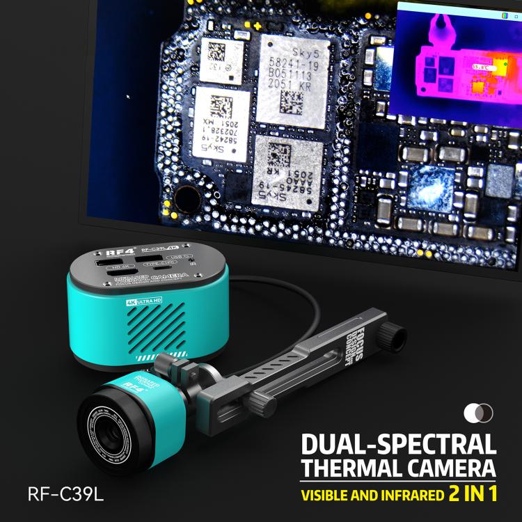 RF4 RF-C39L 2 in 1 4K Visible and Infrared Dual-Spectral Thermal Camera with Fixed Trestle - Blue