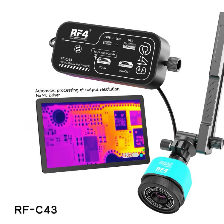 RF4 RF-C43 Independent Thermal Imaging, Fast Touch Design Connected Most Microscope Cameras - Blue