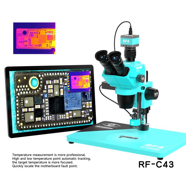 RF4 RF-C43 Independent Thermal Imaging, Fast Touch Design Connected Most Microscope Cameras - Blue