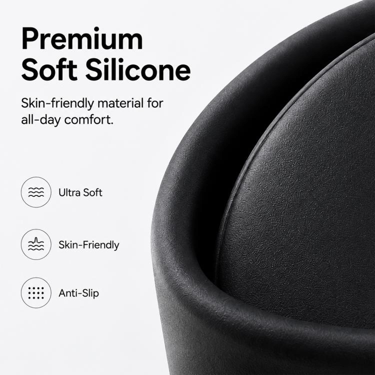 For Galaxy Buds3 Pro XDcase 3 Pairs Silicone Anti-slip Sports Ear Caps with Storage Case & Carabiner