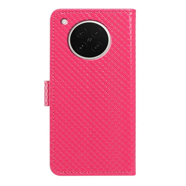 For OPPO Find X8s Mirrored Buckle Vegan Leather Phone Case with Small Black Cord