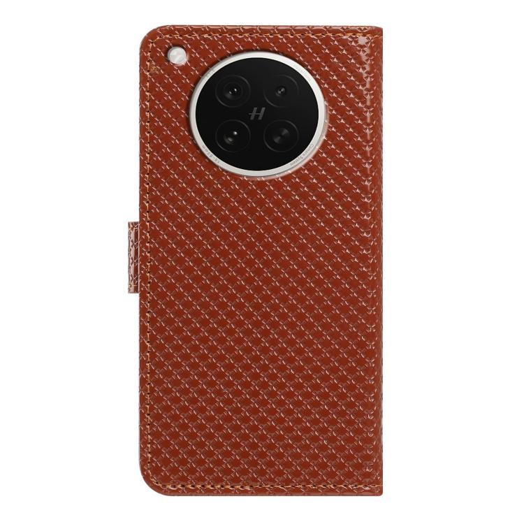 For OPPO Find X8s Mirrored Buckle Vegan Leather Phone Case with Small Black Cord