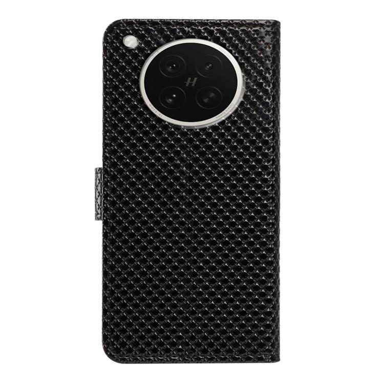 For OPPO Find X8s Mirrored Buckle Vegan Leather Phone Case with Small Black Cord