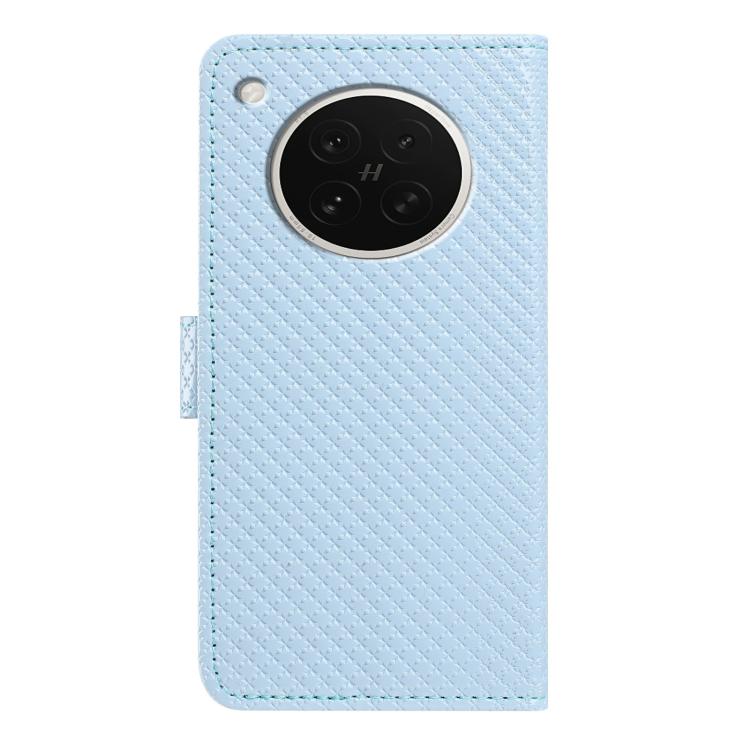 For OPPO Find X8s Mirrored Buckle Vegan Leather Phone Case with Small Black Cord
