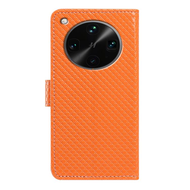 For OPPO Find X8 Ultra Mirrored Buckle Vegan Leather Phone Case with Small Black Cord