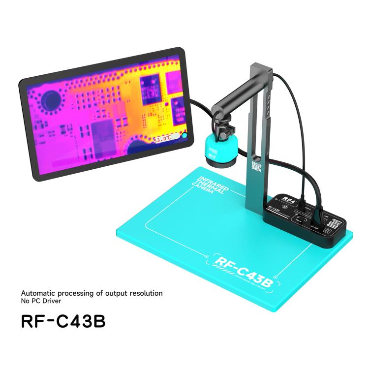 RF4 RF-C43B HDMI Output Liftable Thermal Imaging Workstation For Multiple Cameras - Blue
