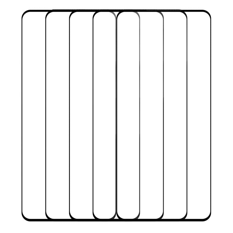 For Motorola Edge 50 Pro 5pcs / Pack Do As You Wish Silk Screen Printed HD Tempered Glass Film - Black