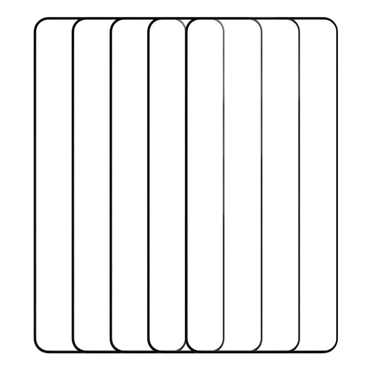 For Motorola Edge 60 Fusion 5pcs / Pack Do As You Wish Silk Screen Printed HD Tempered Glass Film - Black