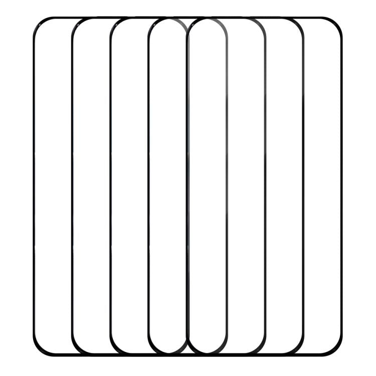 For Motorola Edge 70 Fusion 5G 5pcs / Pack Do As You Wish Silk Screen Printed HD Tempered Glass Film - Black