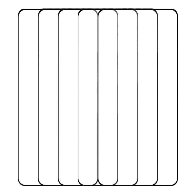 For Motorola Edge 70 Pro 5G 5pcs / Pack Do As You Wish Silk Screen Printed HD Tempered Glass Film - Black