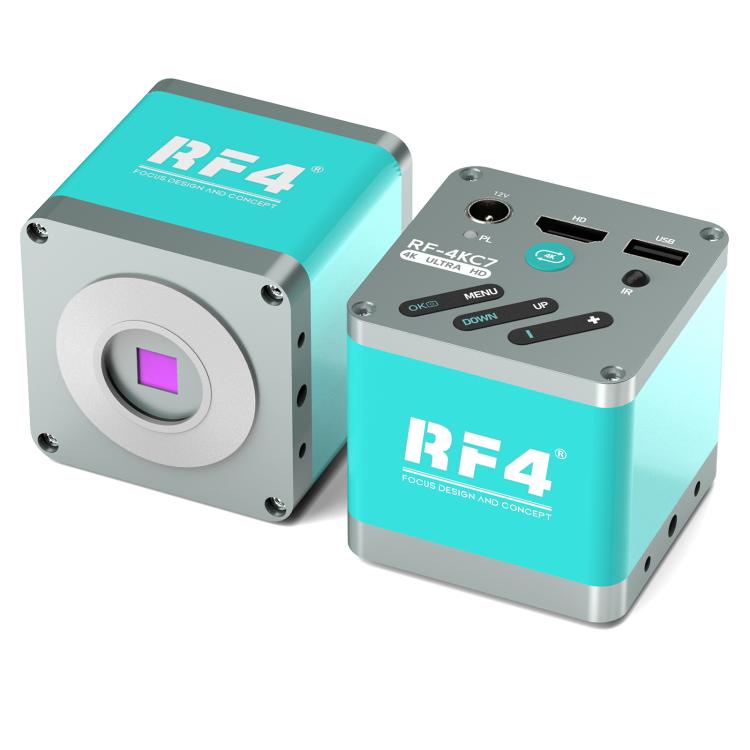 RF4 RF-4KC7 Large-Field 4K HD High-Resolution Adjustable Camera for Trinocular Stereo Microscope - Blue