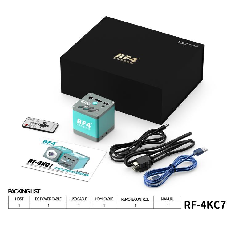 RF4 RF-4KC7 Large-Field 4K HD High-Resolution Adjustable Camera for Trinocular Stereo Microscope - Blue
