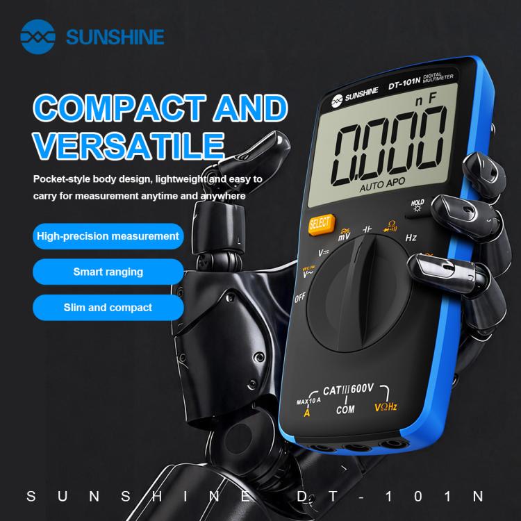 SUNSHINE DT-101N Pocket-Style Auto-Range Smart Precision Multimeter
