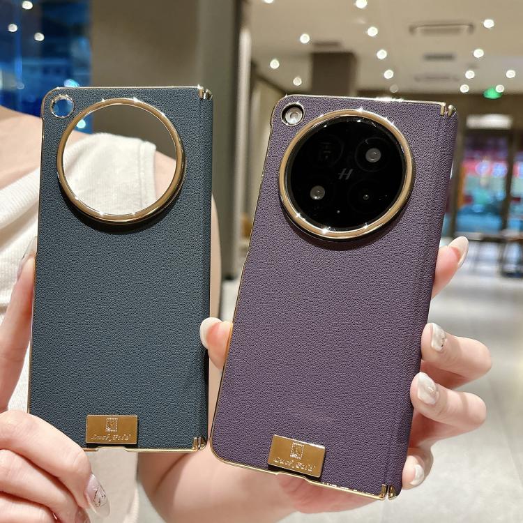 For OPPO Find N6 5G Electroplate Dual Axis Supercar Design PU Phone Case