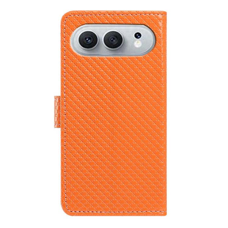 For Honor 600 Global Mirrored Buckle Vegan Leather Phone Case with Small Black Cord