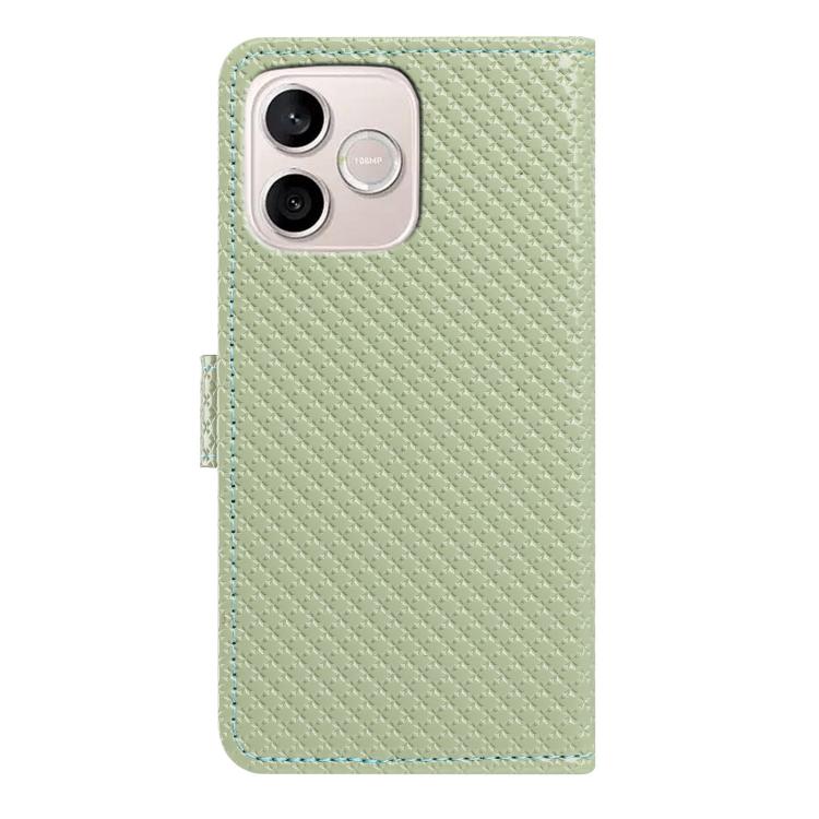 For Honor 600 Lite Global Mirrored Buckle Vegan Leather Phone Case with Small Black Cord