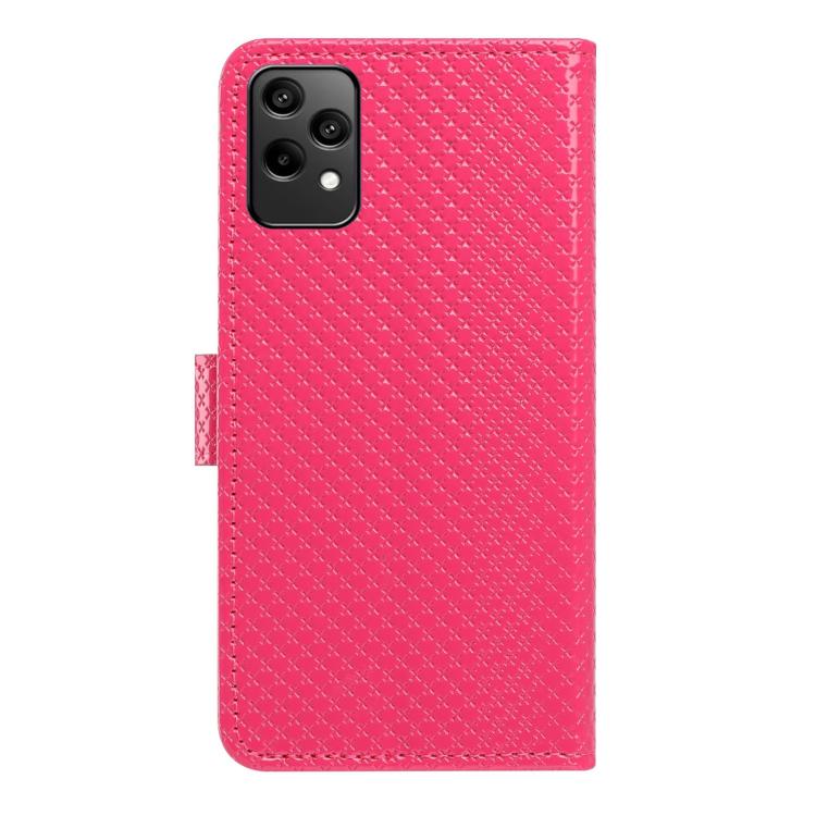 For Honor 200 Lite Global Mirrored Buckle Vegan Leather Phone Case with Small Black Cord