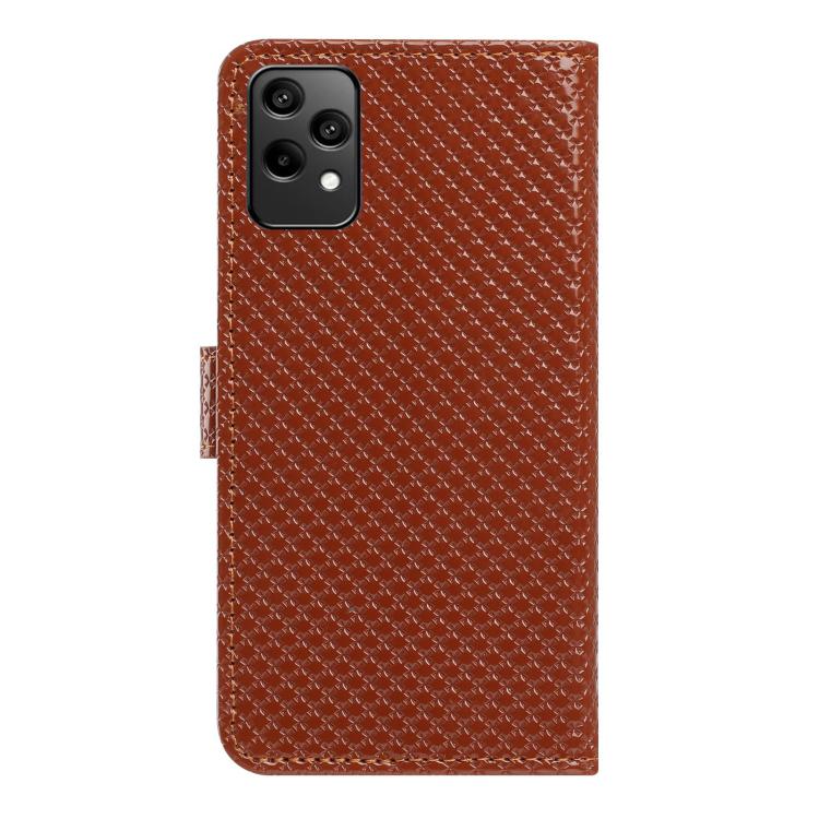 For Honor 200 Lite Global Mirrored Buckle Vegan Leather Phone Case with Small Black Cord