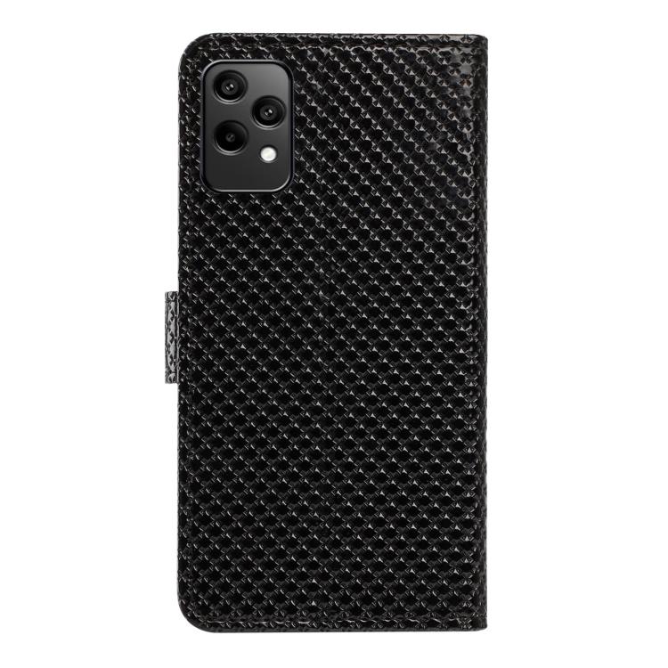 For Honor 200 Lite Global Mirrored Buckle Vegan Leather Phone Case with Small Black Cord