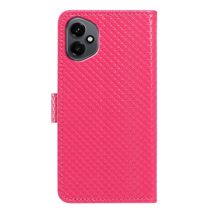 For Honor 400 Global 156.5mm Mirrored Buckle Vegan Leather Phone Case with Small Black Cord