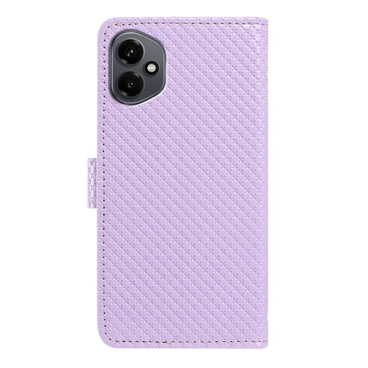 For Honor 400 Global 156.5mm Mirrored Buckle Vegan Leather Phone Case with Small Black Cord