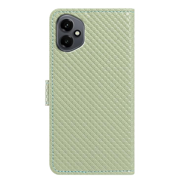 For Honor 400 Global 156.5mm Mirrored Buckle Vegan Leather Phone Case with Small Black Cord