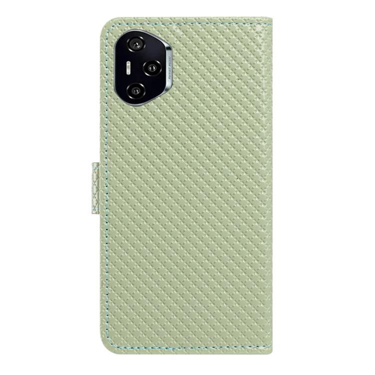 For Honor 400 Pro Global 160.8mm Mirrored Buckle Vegan Leather Phone Case with Small Black Cord