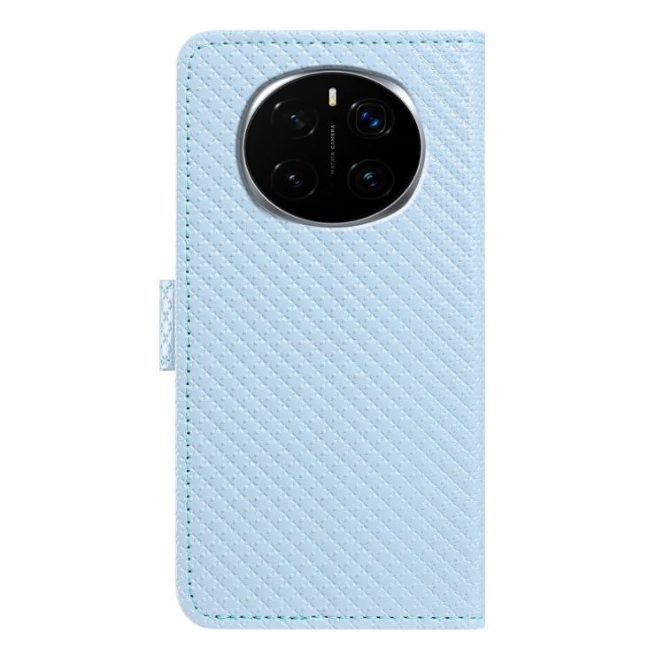 For Honor Magic7 Mirrored Buckle Vegan Leather Phone Case with Small Black Cord