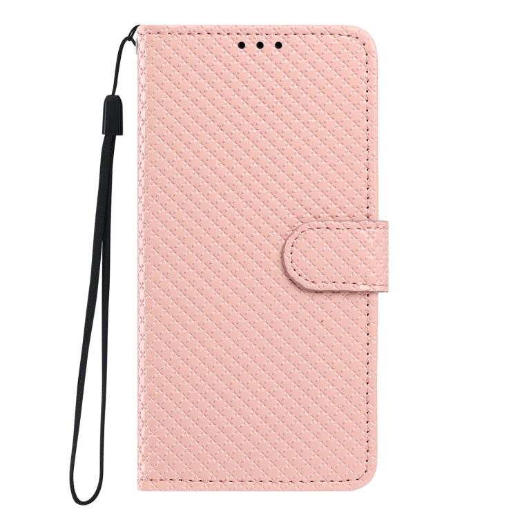 For Honor Magic7 Pro Mirrored Buckle Vegan Leather Phone Case with Small Black Cord