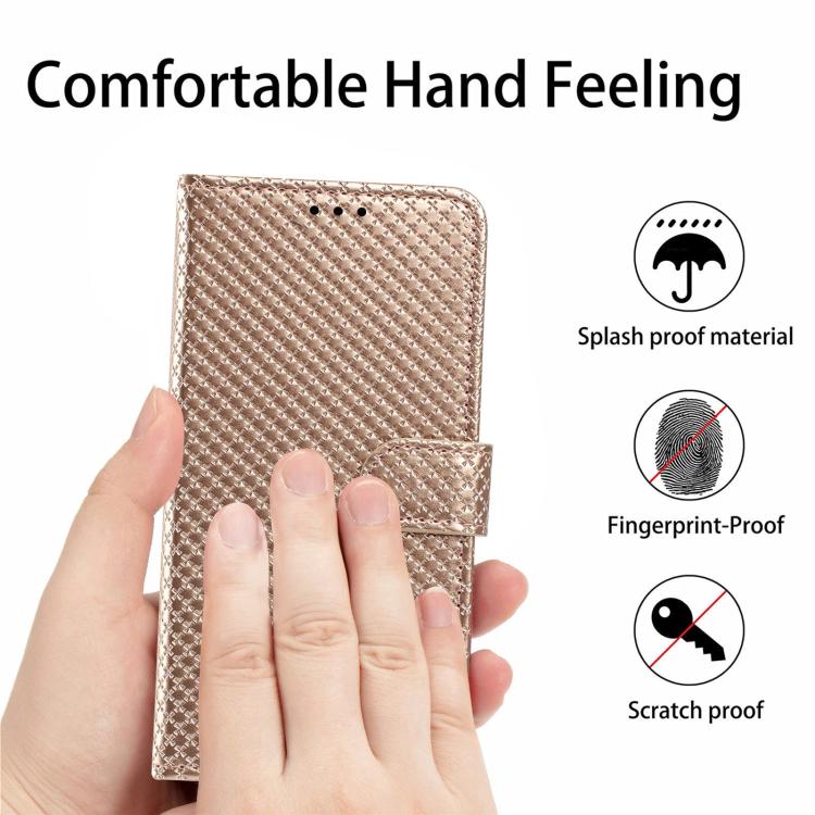 For OnePlus 15T Mirrored Buckle Vegan Leather Phone Case with Small Black Cord