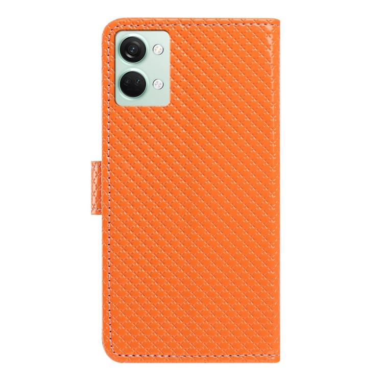 For OnePlus Nord 3 Mirrored Buckle Vegan Leather Phone Case with Small Black Cord