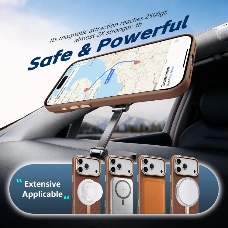For iPhone 16 Pro Max Tech Fabric Rotating Stand Magnetic Phone Case