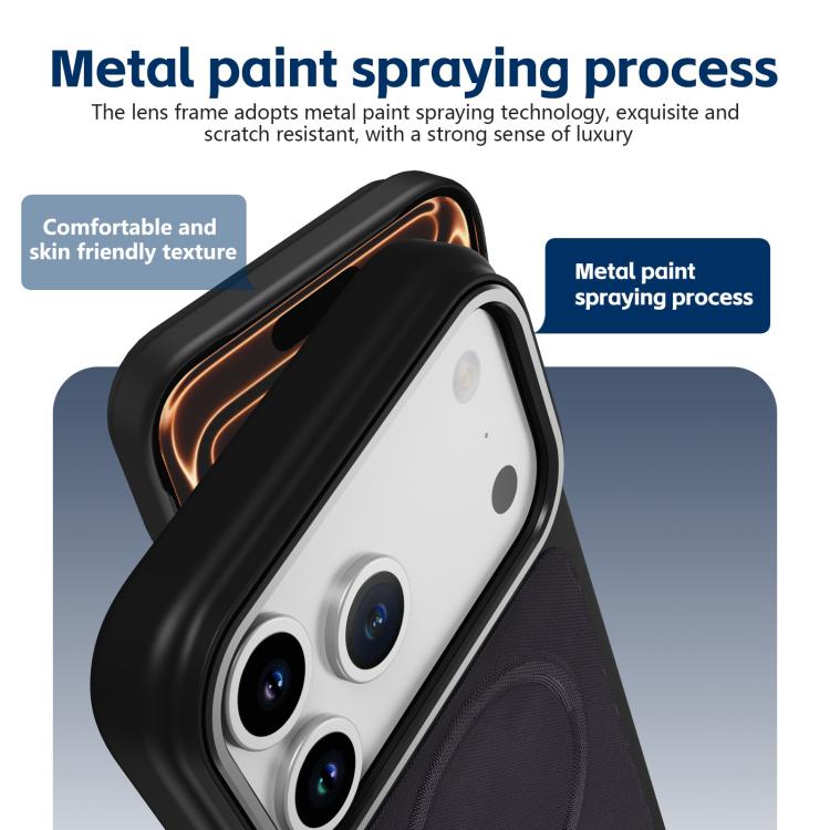 For iPhone 14 Pro Tech Fabric Rotating Stand Magnetic Phone Case