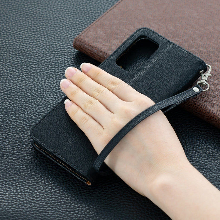 For Xiaomi Mi 10T 5G Litchi Texture Pure Color Horizontal Flip Leather Case with Holder & Card Slots & Wallet & Lanyard
