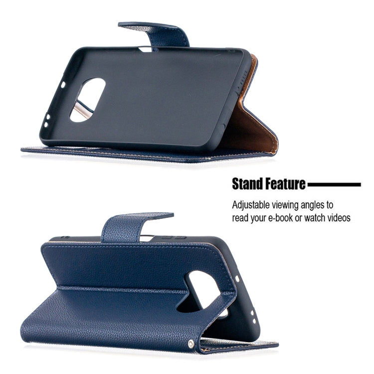 For Xiaomi Poco X3 Litchi Texture Pure Color Horizontal Flip Leather Case with Holder & Card Slots & Wallet & Lanyard