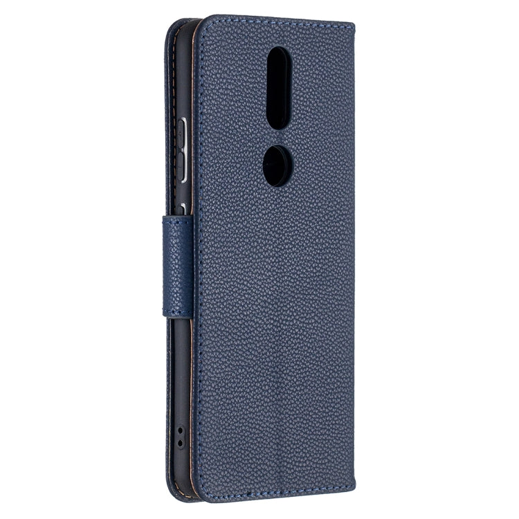 For Nokia 2.4 Litchi Texture Pure Color Horizontal Flip Leather Case with Holder & Card Slots & Wallet & Lanyard