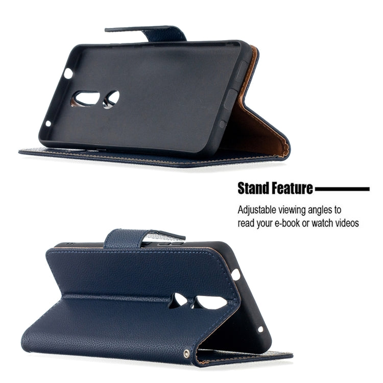 For Nokia 2.4 Litchi Texture Pure Color Horizontal Flip Leather Case with Holder & Card Slots & Wallet & Lanyard