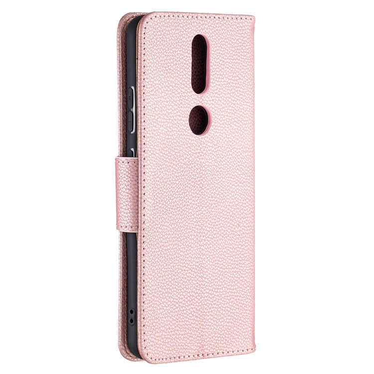 For Nokia 2.4 Litchi Texture Pure Color Horizontal Flip Leather Case with Holder & Card Slots & Wallet & Lanyard
