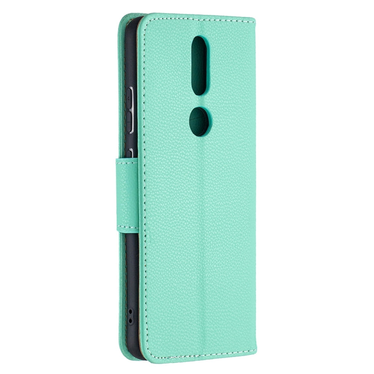 For Nokia 2.4 Litchi Texture Pure Color Horizontal Flip Leather Case with Holder & Card Slots & Wallet & Lanyard