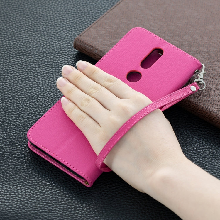 For Nokia 2.4 Litchi Texture Pure Color Horizontal Flip Leather Case with Holder & Card Slots & Wallet & Lanyard