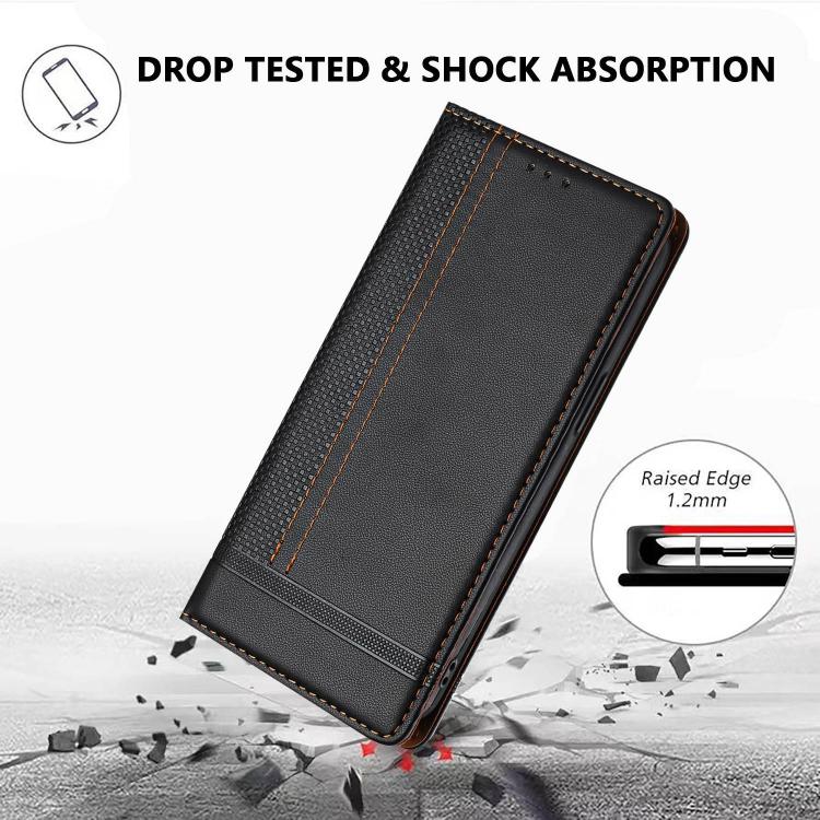 For Oukitel C3 4G 2025 Stitching Design Scratch-Resistant Vegan Leather Phone Case