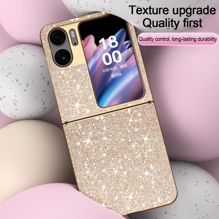 For OPPO Find N2 Flip Electroplate Glittery Shockproof Phone Case
