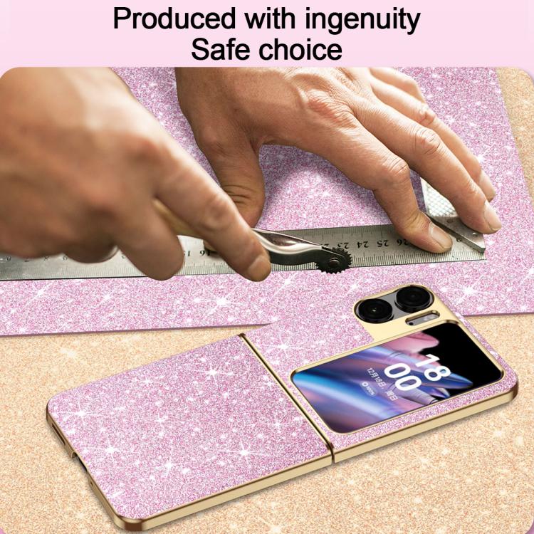 For OPPO Find N2 Flip Electroplate Glittery Shockproof Phone Case