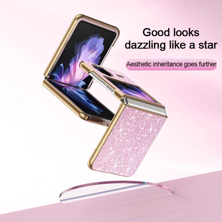 For vivo X Flip Electroplate Glittery Shockproof Phone Case
