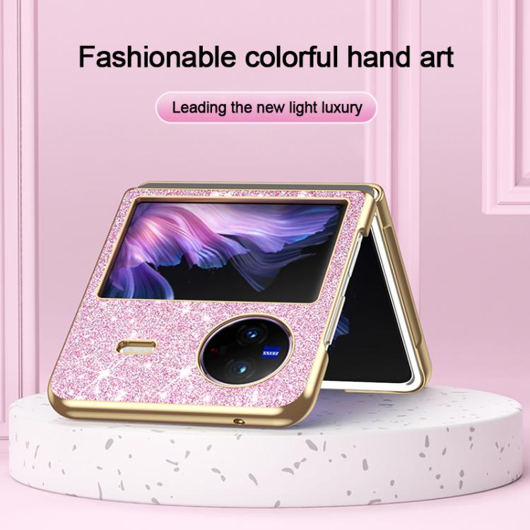 For vivo X Flip Electroplate Glittery Shockproof Phone Case