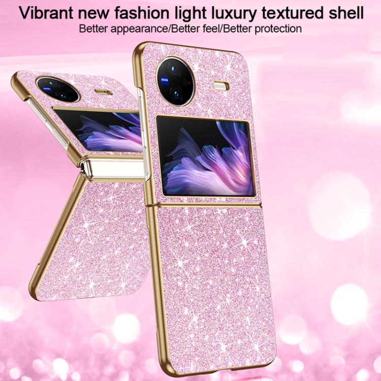 For vivo X Flip Electroplate Glittery Shockproof Phone Case