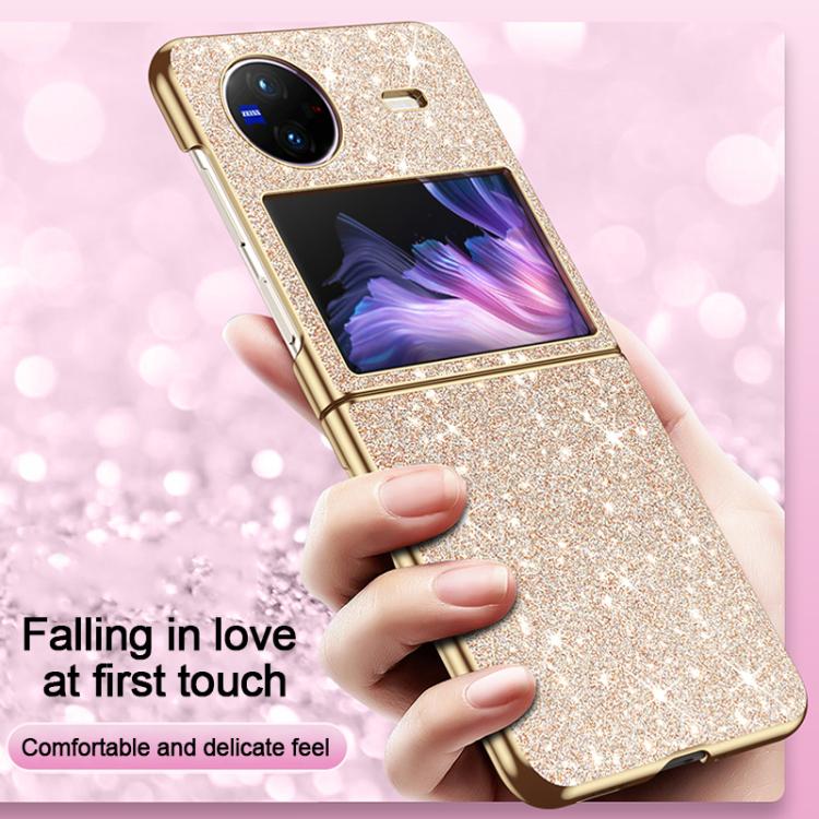 For vivo X Flip Electroplate Glittery Shockproof Phone Case