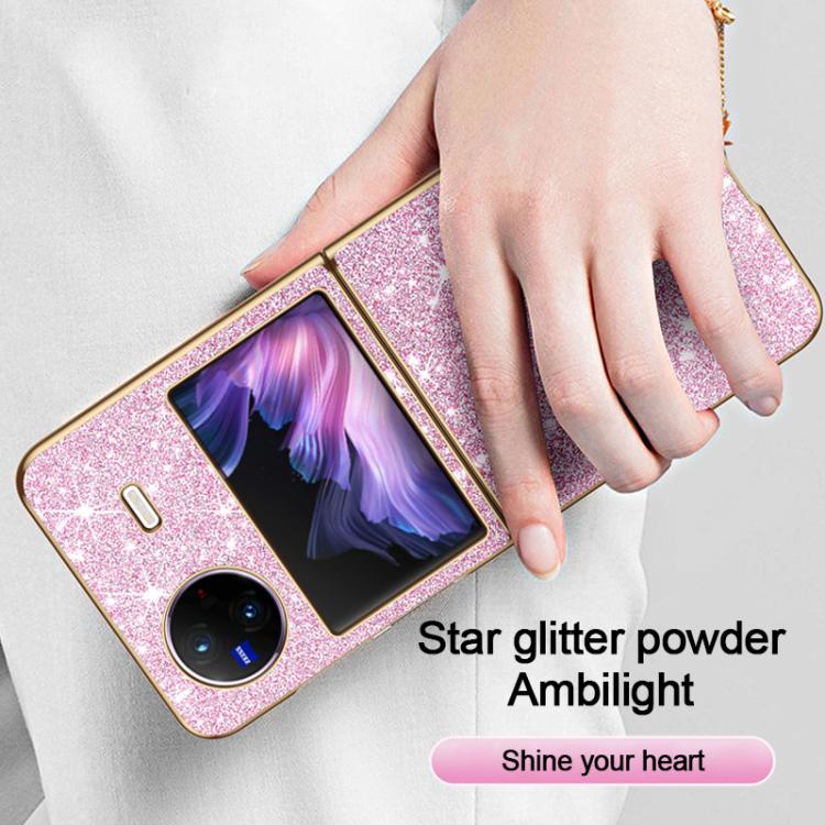 For vivo X Flip Electroplate Glittery Shockproof Phone Case